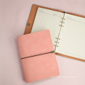 Journal 6 Ring Binder Notebook im Sommer Stock A5 A6 PU Lederfarben für Mädchen Pink Mini gelbe Bag Grüne Geschenk Cover Geschäft